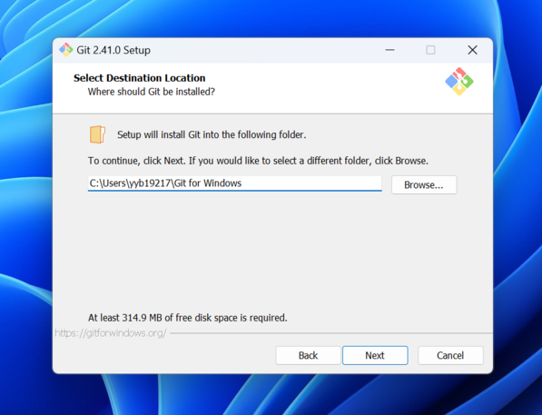 Git for Windows installer